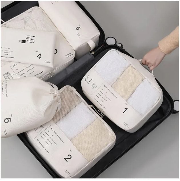 6-Piece Travel Packing Cube Organizers Set 